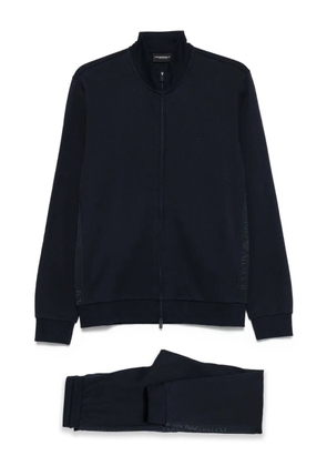 Emporio Armani logo-detail elasticated-waistband track pants - Blue