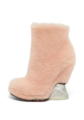 Fendi Pre-Owned sculpted-heel boots - Pink