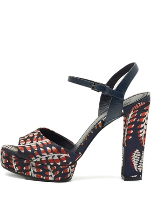 Tory Burch Brocade block-heel sandals - Blue