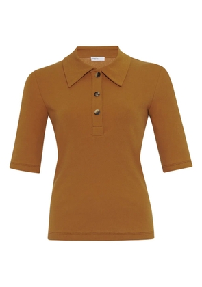 Rosetta Getty buttoned-up polo top - Brown