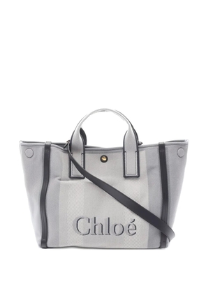 Chloé Pre-Owned 2020s embroidered tote bag - Grey