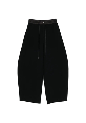 sacai drawstrings track pants - Black