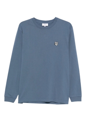 Maison Kitsuné fox-head long-sleeve T-shirt - Blue