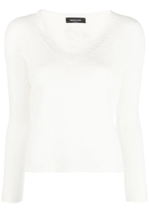 Fabiana Filippi cashmere V-neck jumper - White
