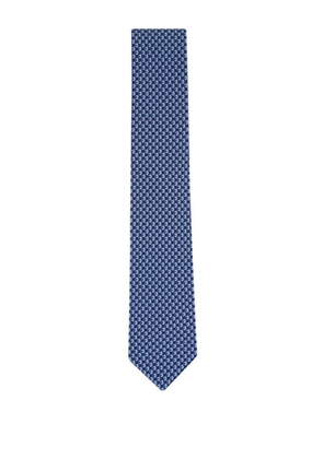 Ferragamo patterned tie - Blue