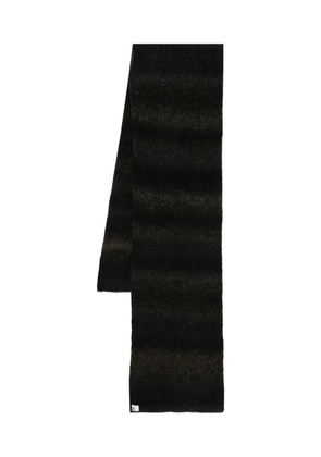 Études Studio striped scarf - Black