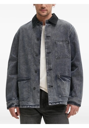 Purple Brand corduroy-detail buttoned jacket - Blue