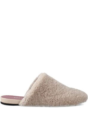 Premiata shearling slippers - White
