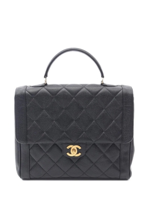 CHANEL Pre-Owned 1994-1996 diamond-quilted handbag - Black