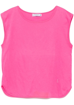 Saint Laurent Pre-Owned 1980-1990 YSL Saint Laurent sleeve-less shirt - Pink