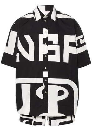 Walter Van Beirendonck Shirt Combi Shorts playsuit - Black