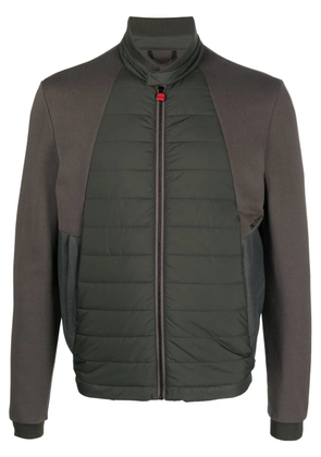 Kiton Blouson zip-up quilted jacket - Green