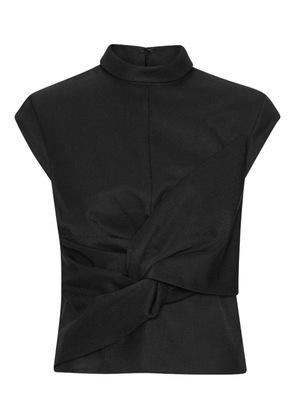 ROTATE BIRGER CHRISTENSEN draped top - Black