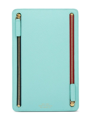 Smythson leather pouch - Blue