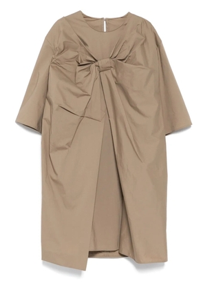 JNBY Bow pleat dress - Brown