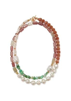 Lizzie Fortunato Cabana beaded necklace - Gold
