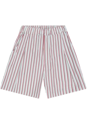 Laneus Cotton wide leg bermuda - Blue