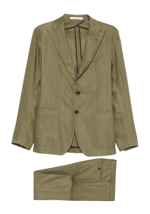 Tagliatore pinstriped suit - Green