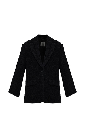 By Malene Birger Biena textured button blazer - Black