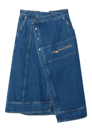 3.1 Phillip Lim panelled asymmetrical skirt - Blue