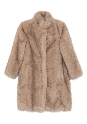 Rosso 35 faux-fur coat - Brown