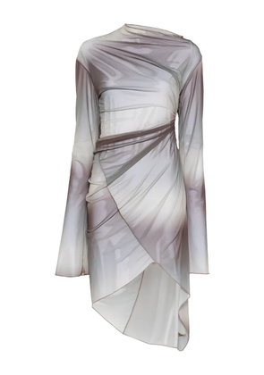 Jade Cropper draped twisted mini dress - Neutrals