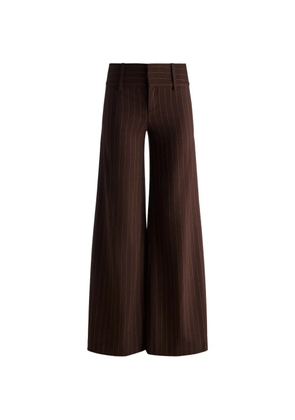 alice + olivia Olivia pinstripe wide-leg trousers - Brown