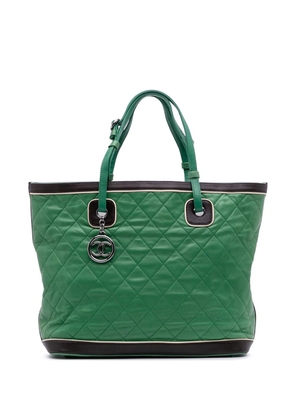 CHANEL Pre-Owned 2006-2008 Large Quilted Lambskin Country Club tote bag - Black