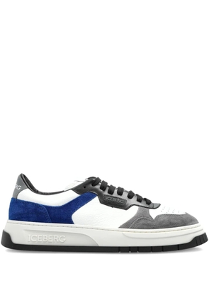 Iceberg Clock V2 panelled lace-up sneakers - White