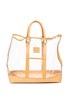 Louis Vuitton Pre-Owned clear-panel leather tote bag - White