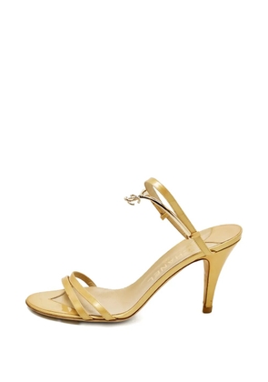 CHANEL Pre-Owned logo-detail sandals - Gold