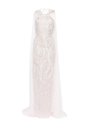Saiid Kobeisy embroidered maxi dress - Pink