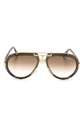 Cazal transparent pilot-frame sunglasses - Brown