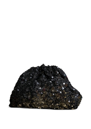 Maria La Rosa mini Game sequin clutch bag - Black