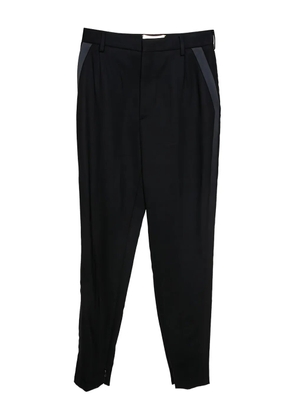 Saint Laurent Pre-Owned side stripe wool trousers - Black