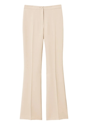 TWINSET crêpe flared trousers - Neutrals