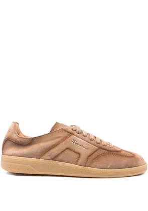 Santoni suede sneakers - Neutrals