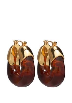 Lizzie Fortunato tortoise hoop earrings - Gold