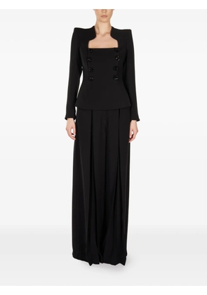 ARAFTU button-embellished straight jumpsuit - Black