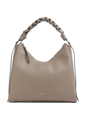 Coccinelle medium Boheme braided-handle shoulder bag - Brown