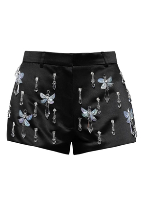 ANOUKI crystal-embellished shorts - Black
