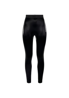 Elisabetta Franchi logo-elasticated leggings - Black