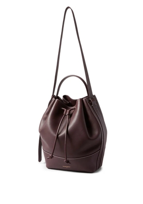 Claudie Pierlot large leather bucket bag - Red