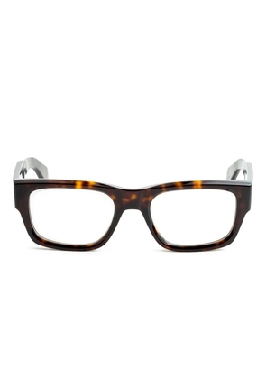 Cutler & Gross rectangle-frame glasses - Brown