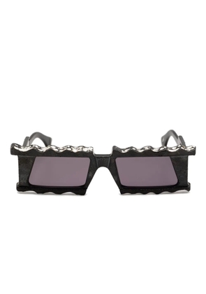 Kuboraum Cybersonic Leaf sunglasses - Black