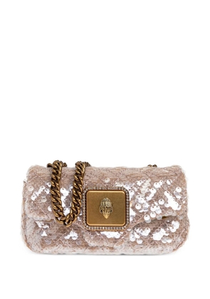 Kurt Geiger London nano Long Pimlico sequin-embellish shoulder bag - Neutrals