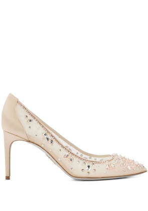 René Caovilla 75mm Cinderella pumps - Neutrals