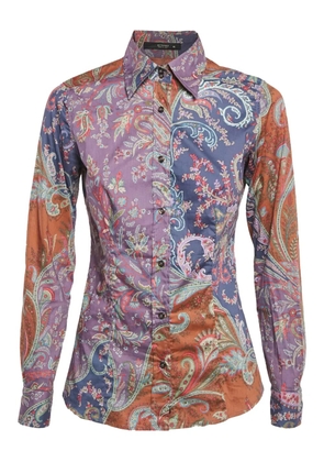 Etro Pre-Owned paisley-print shirt - Purple