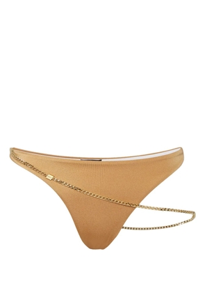 DSQUARED2 chain-link detailing bikini bottom - Gold