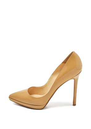 Christian Louboutin Pre-Owned Pigalle Plato heeled pumps - Neutrals